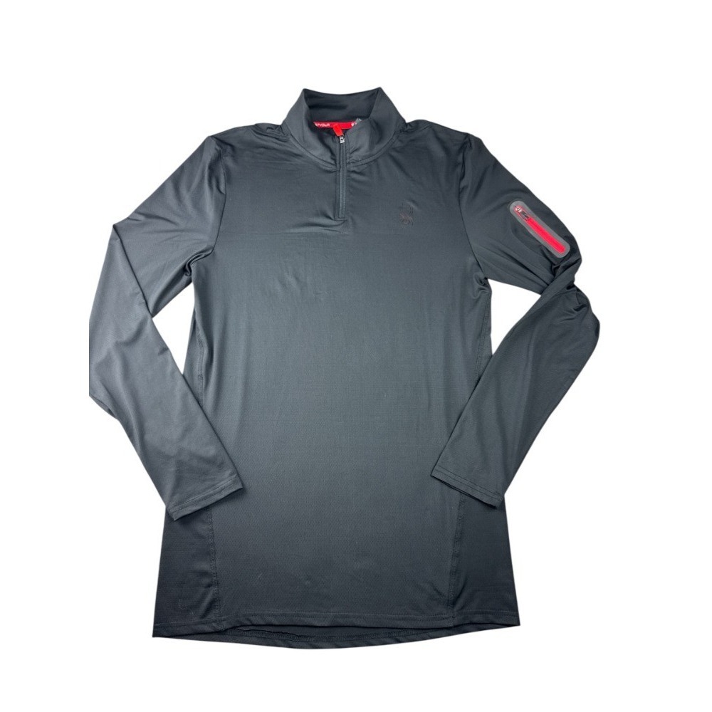 Spyder Men's Large Active Quarter Zip Pullover Long Sleeve w/ Sleeve Pocket‎